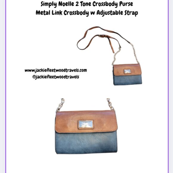 Simply Noelle Crossbody Wallet Convertible Brown Faux Leather - Picture 1 of 14